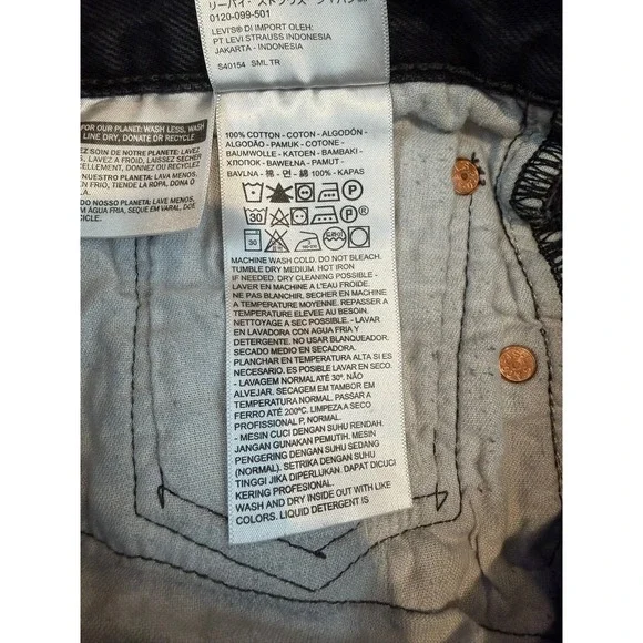 Levi's | 501 Original Straight Leg Jeans Black | Men's 31x30 - Picture 8 of 9